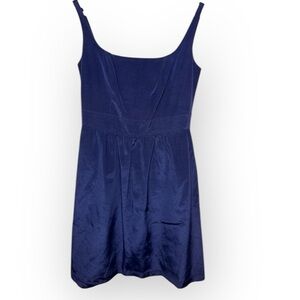 LulaKate Women's Fit & Flare Sleeveless Knee Length Dress Blue Size 4